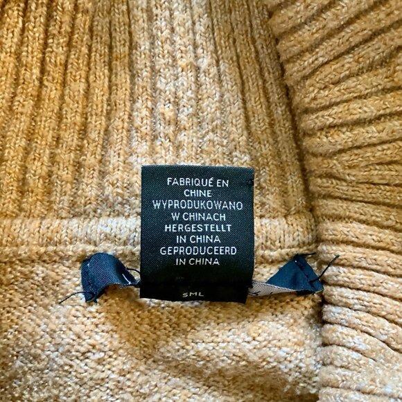 Tahari Women’s Medium Sweater Camel Turtleneck Cowl Neck Soft Cozy Stretchy - Picture 12 of 14